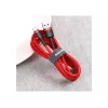 USB-A-naar-USB-C-kabel Baseus Cafule — USB 2.0 A→C, QC3.0-laadondersteuning, nylon gevlochten, rood