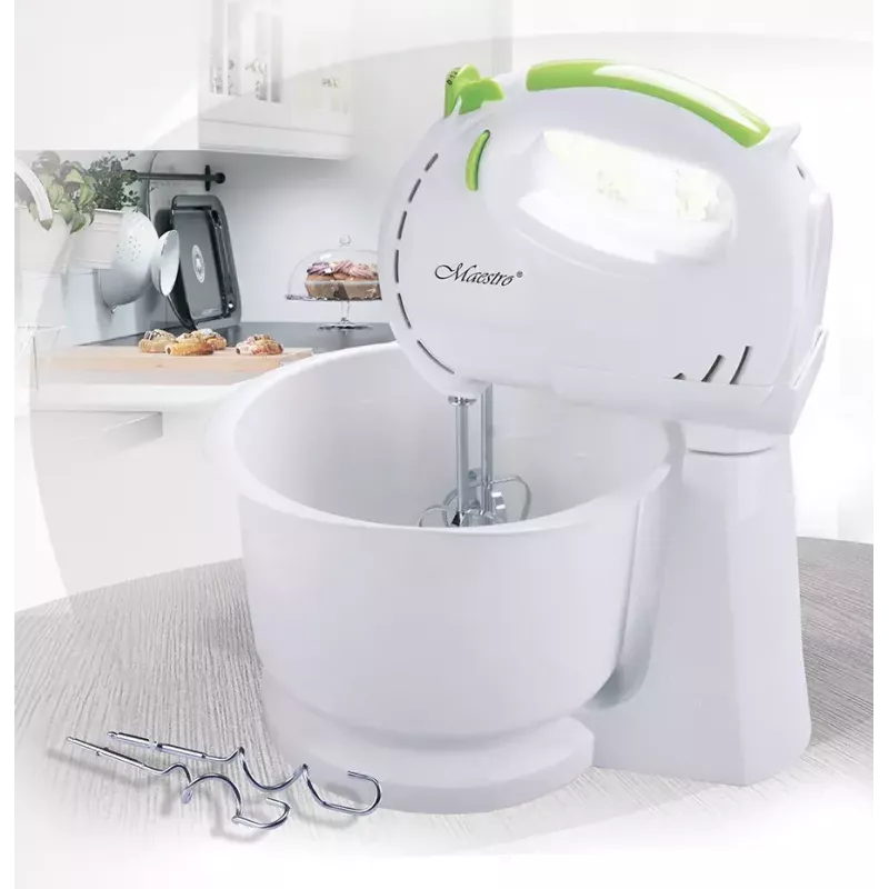 Maestro MR-551 standmixer met draaiende kom, 600 W, zwart/staal