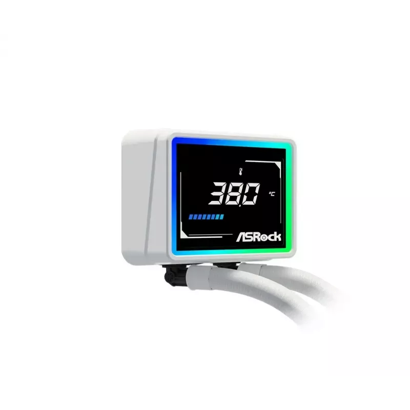 ASROCK Challenger 360 Digital ARGB wit — 360mm CPU-vloeistofkoeler, digitale ARGB-verlichting, witte afwerking