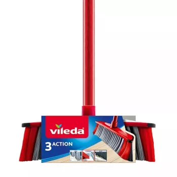 Veger VILEDA Indoor harde borstelharen, technopolymeer, 1300 mm steel, 280×60 mm kop