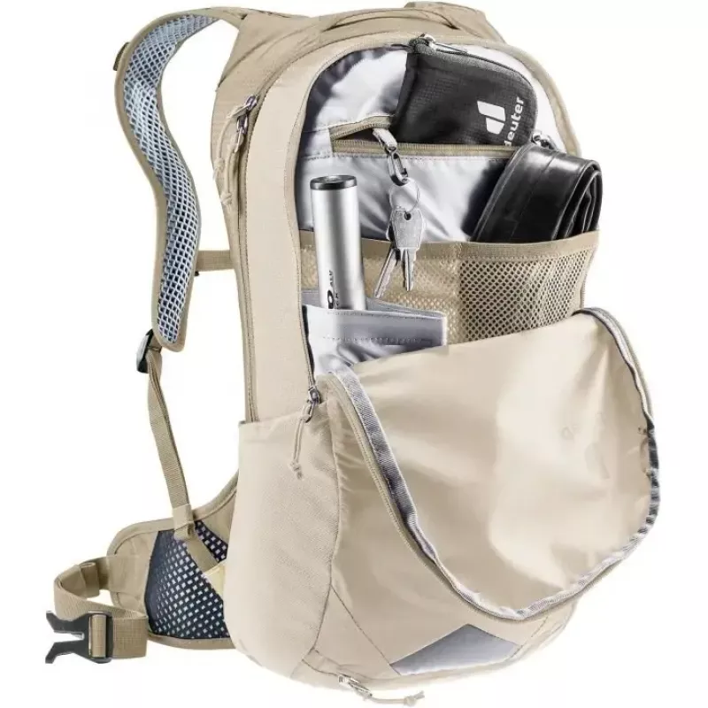 Fietsrugzak DEUTER Race Air 10 — lichte 10-liter fietsrugzak, alu/Graustone