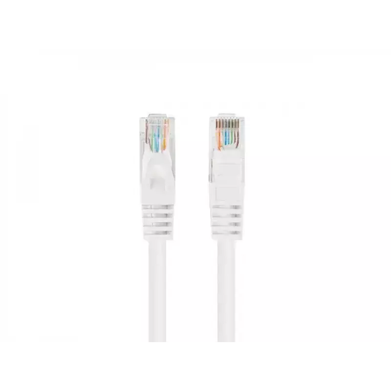 Lanberg PCU6-20CC-0200-W Cat6 U/UTP patchkabel, 2 m, wit, 10 stuks