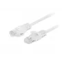 Lanberg PCU6-20CC-0200-W Cat6 U/UTP patchkabel, 2 m, wit, 10 stuks