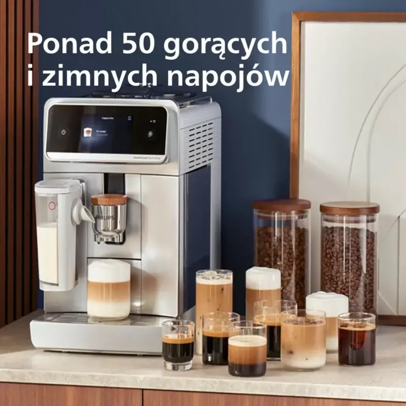 Koffiemachine Philips Series 8000 Café Aromis EP8757/20, zilver, 1.500 W