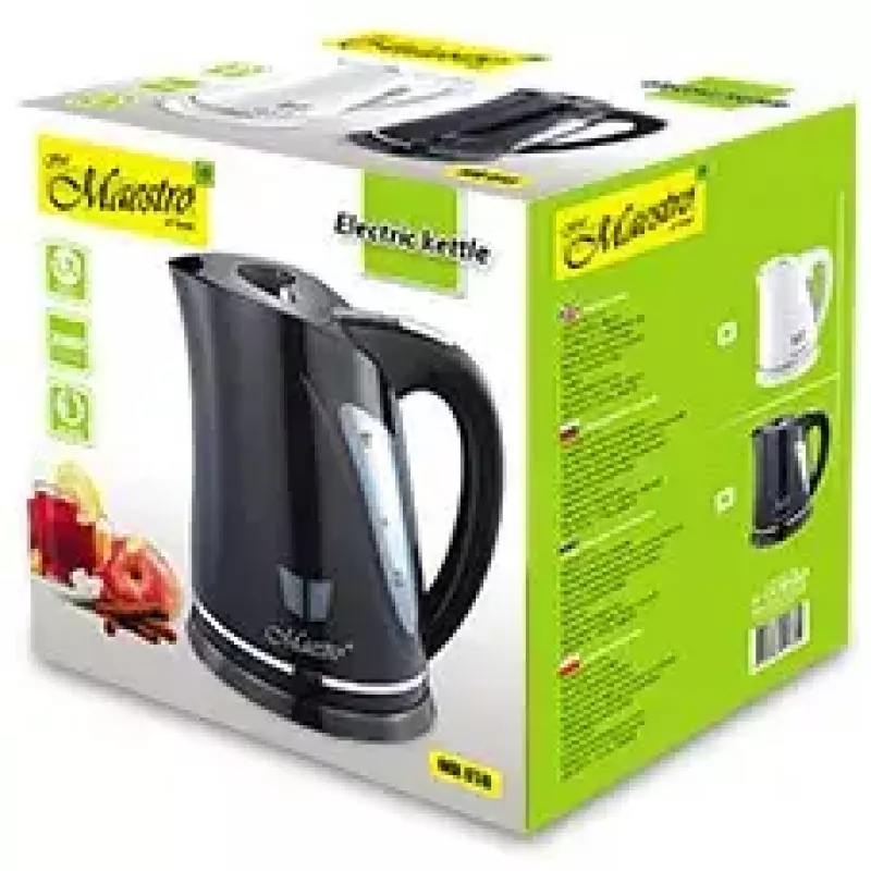Waterkoker Maestro 1,7 L 2000 W zwart