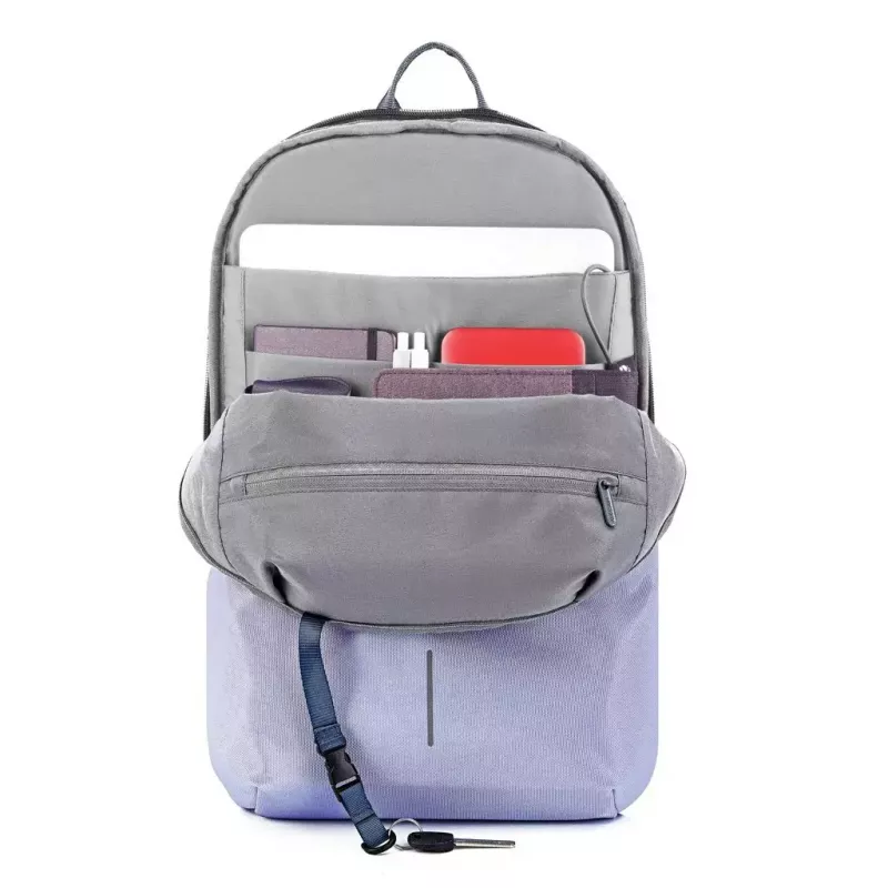 XDDESIGN anti-diefstal rugzak Bobby Soft – lavendelgrijs, diefstalbeveiligde urbane rugzak P705.992