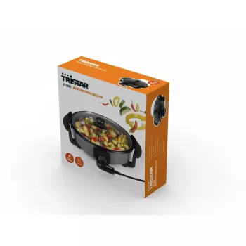 Grillpan Tristar PZ-2963 multifunctioneel rond zwart 30 cm