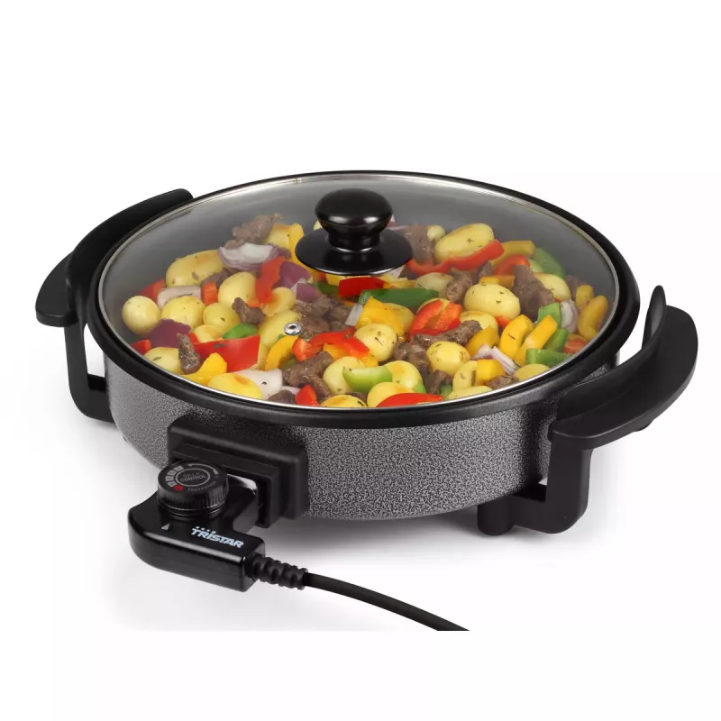 Grillpan Tristar PZ-2963 multifunctioneel rond zwart 30 cm