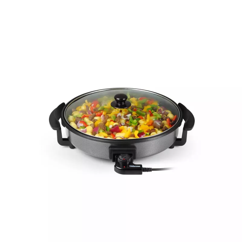 Grillpan Tristar PZ-2963 multifunctioneel rond zwart 30 cm