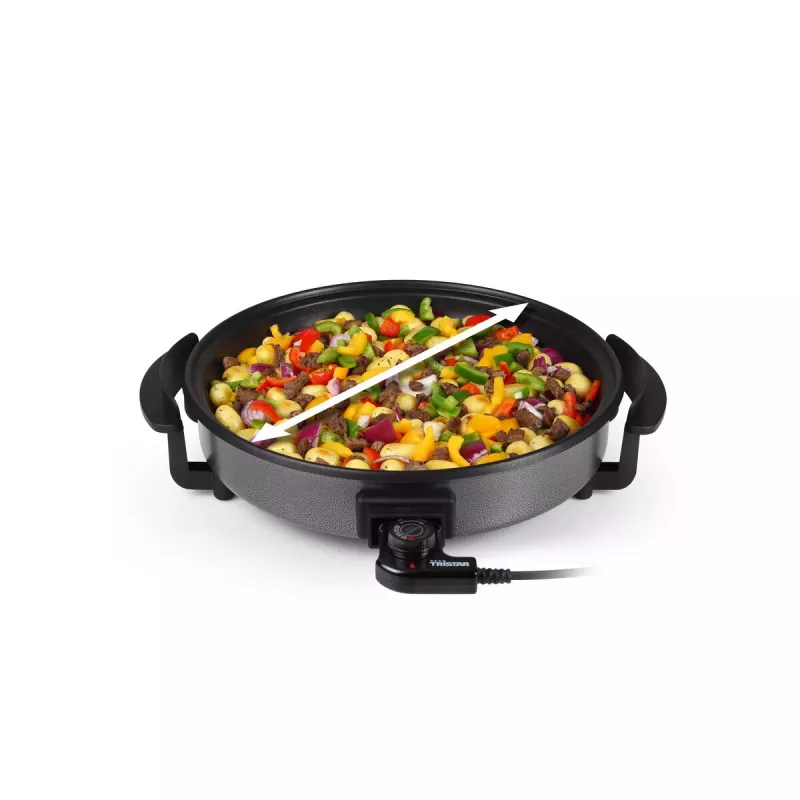 Grillpan Tristar PZ-2963 multifunctioneel rond zwart 30 cm