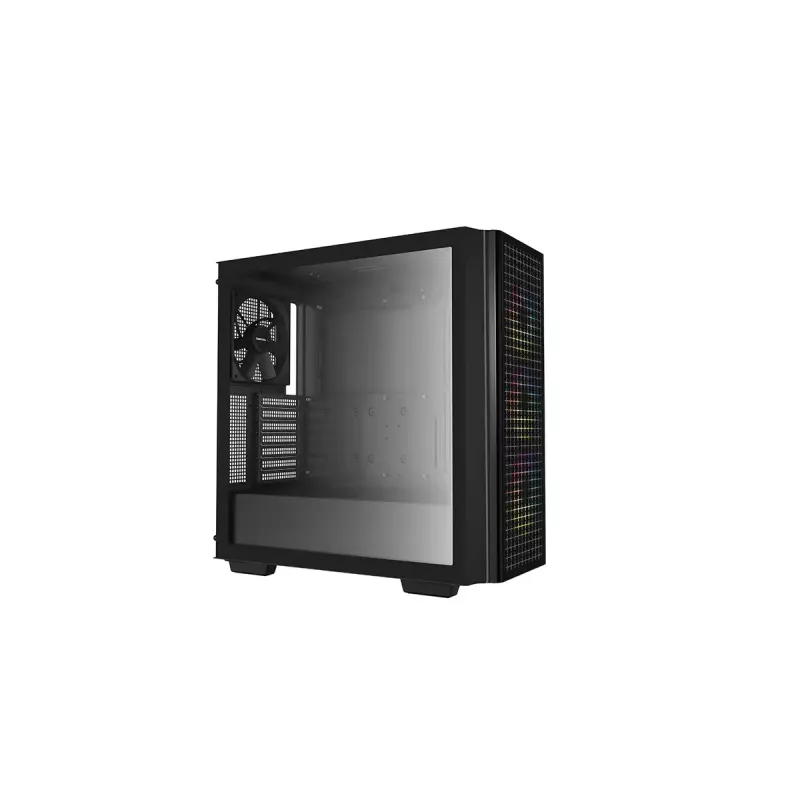 Mid-tower computerbehuizing DeepCool CG540 – zwart, ATX-ondersteuning, ruime binnenkant, geoptimaliseerde luchtstroom