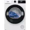 Gorenje droger DHNE82 BK040, vrijstaand, frontlader, warmtepomp, wit, knoppen, draaiknop, rechts