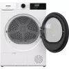 Gorenje droger DHNE82 BK040, vrijstaand, frontlader, warmtepomp, wit, knoppen, draaiknop, rechts