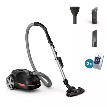 Vloerstofzuiger Philips 5000 serie XD5123/10 — 900 W, 4 L stofzak, HEPA- & microfilter, voor harde vloeren en tapijten
