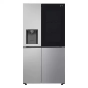 Side-by-side-koelkast LG GSGV81PYLL, 635 L totaalvolume, koelgedeelte 416 L, vriesgedeelte 219 L, metallic zilver