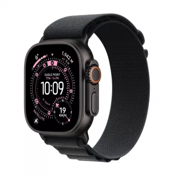 Apple Watch Ultra 3 GPS + Cellular 49 mm zwart titanium behuizing zwart Alpine Loop Large