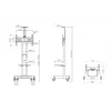 Multibrackets M Public Floorstand Basic 150 incl. plank & camerasteun