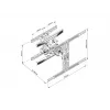Full Motion dual monitorsteun Multibrackets M VESA Flexarm L