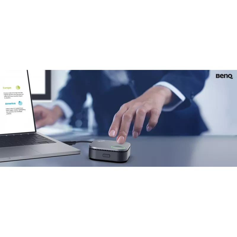 Draadloos presentatiesysteem BenQ InstaShow WDC15 HDMI desktop zwart