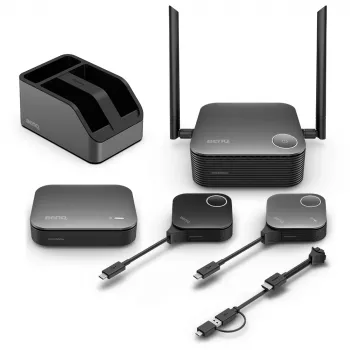 Draadloos presentatiesysteem BenQ InstaShow VS25 HDMI desktop, Wi‑Fi 6, tot 2400 Mbps, externe antenne, zwart