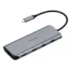 Targus Dual Video Mobile Dock met 140W EPR Pass-Thru, bedraad, USB 3.2 Gen 2 (3.1 Gen 2) Type-C, 140 W, 1000 Mbit/s, grijs, 10 Gbit/s
