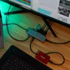 Targus Dual Video Mobile Dock met 140W EPR Pass-Thru, bedraad, USB 3.2 Gen 2 (3.1 Gen 2) Type-C, 140 W, 1000 Mbit/s, grijs, 10 Gbit/s