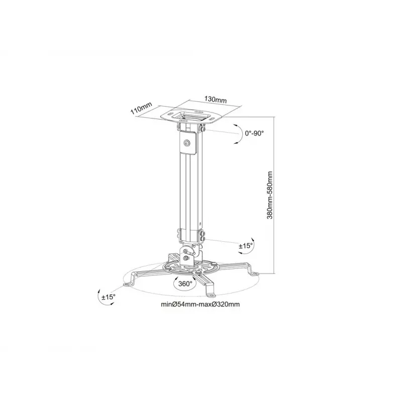 Plafondsteun Multibrackets M Universal Projector Mount I