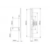 Flatscreen-montagearm Multibrackets M Pro Series Fixed Arms 400 mm