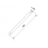 Pipe Multibrackets M Pro Series Extension Pipe 0.8m zwart
