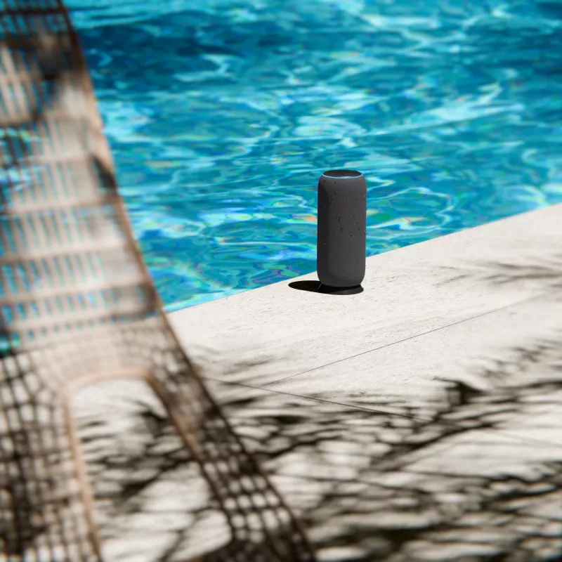 Mono draagbare luidspreker Motorola moto sound flow Carbon – 30 W RMS, USB-C, draadloos, stoffen behuizing