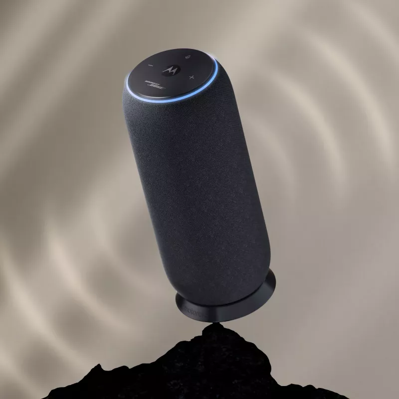 Mono draagbare luidspreker Motorola moto sound flow Carbon – 30 W RMS, USB-C, draadloos, stoffen behuizing