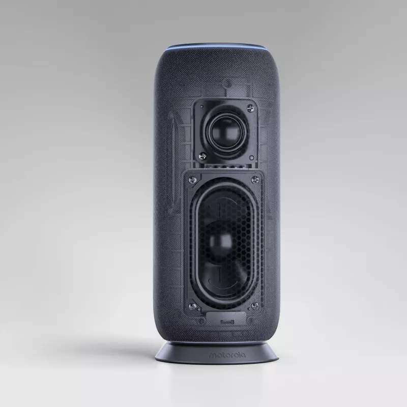 Mono draagbare luidspreker Motorola moto sound flow Carbon – 30 W RMS, USB-C, draadloos, stoffen behuizing