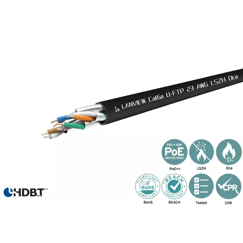 Netwerk-patchkabel Lanview LVN122433 – Cat6, ongeïsoleerd, lengte niet opgegeven
