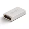 Lindy HDMI 2.1 bus-naar-bus koppelstuk, HDMI 2.1, HDMI 2.1, zilver