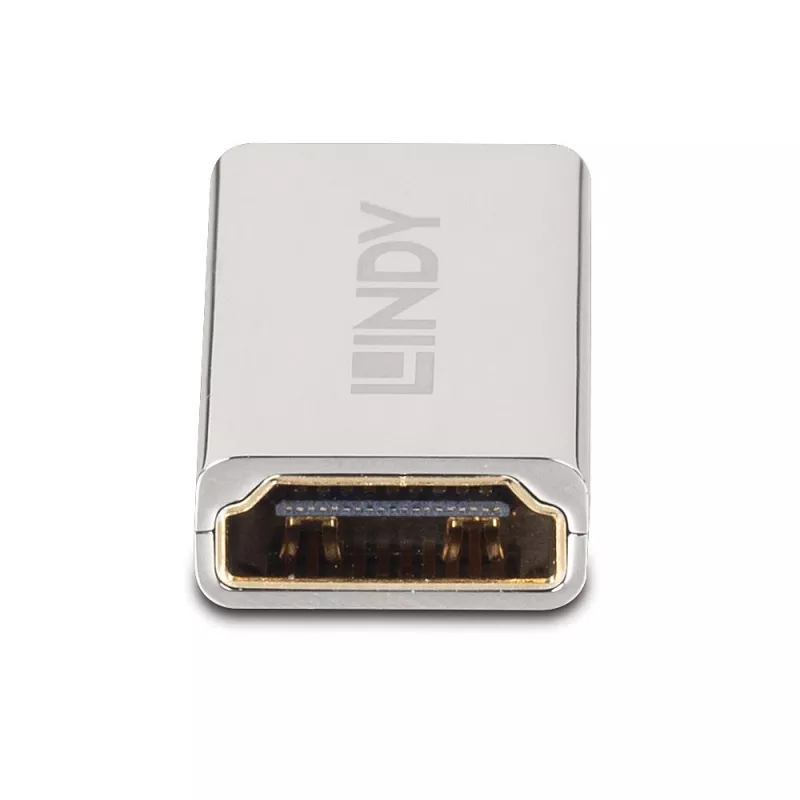 Lindy HDMI 2.1 bus-naar-bus koppelstuk, HDMI 2.1, HDMI 2.1, zilver