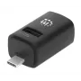 Manhattan USB-C 3-poorts hub, ULTRA COMPACT, 3x USB-A-poorten (1x 5 Gbps USB 3.2 Gen1 aka USB 3.0, 3 x 480 Mbps USB 2.0), USB-gevoed (geen externe voeding nodig)