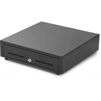 Geldkist Capture CA-CD410-480B-SAMELOCK — 410 mm breed, voorste bankbiljetinvoer, vakken voor munten 4/8