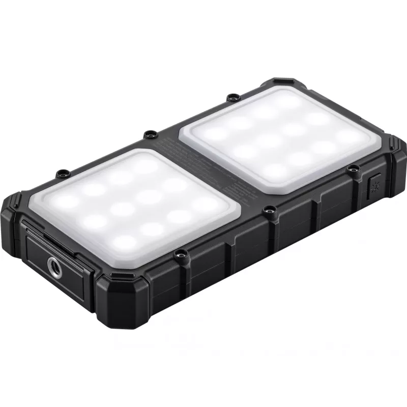 Sandberg Solar Powerbank CampLED 10000, 10000 mAh, Programmable Power Supply (PPS), 3,7 V, 15 W, zwart
