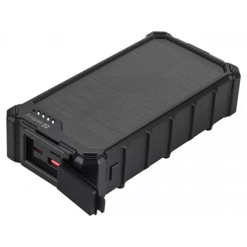 Sandberg Solar Powerbank CampLED 20000, 20000 mAh, Programmable Power Supply (PPS), 3,7 V, 15 W, zwart