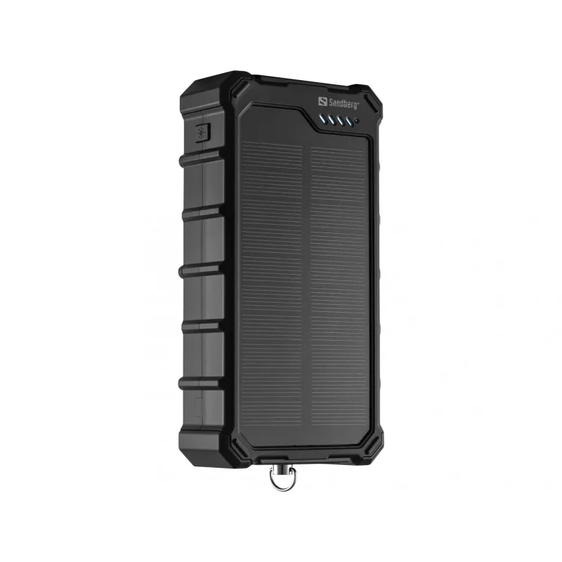 Sandberg Solar Powerbank CampLED 20000, 20000 mAh, Programmable Power Supply (PPS), 3,7 V, 15 W, zwart