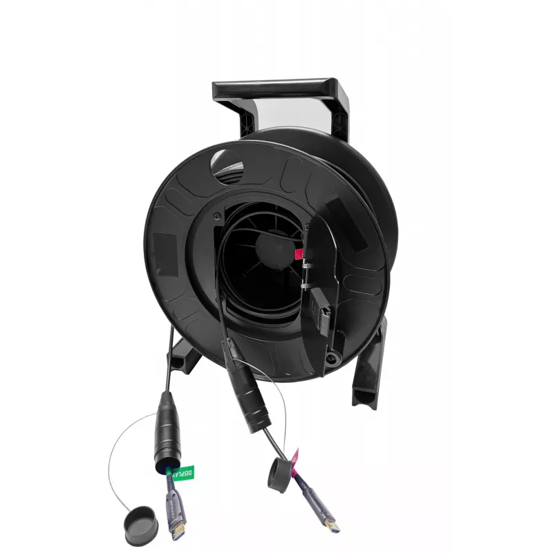 Vivolink PROHDMIOP8K100-DRUM HDMI-kabel 100 m zwart