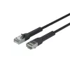 Afgeschermd FTP-netwerkkabel Lanview LV-6AFTP-FLEX-ANG-05B-S, haakse stekker, flexibele patchkabel