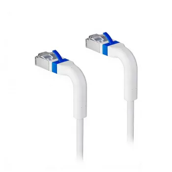 Lanview LV-6AFTP-FLEX-ANG-03W-S Cat6A U/FTP-netwerkkabel, wit, 3 m