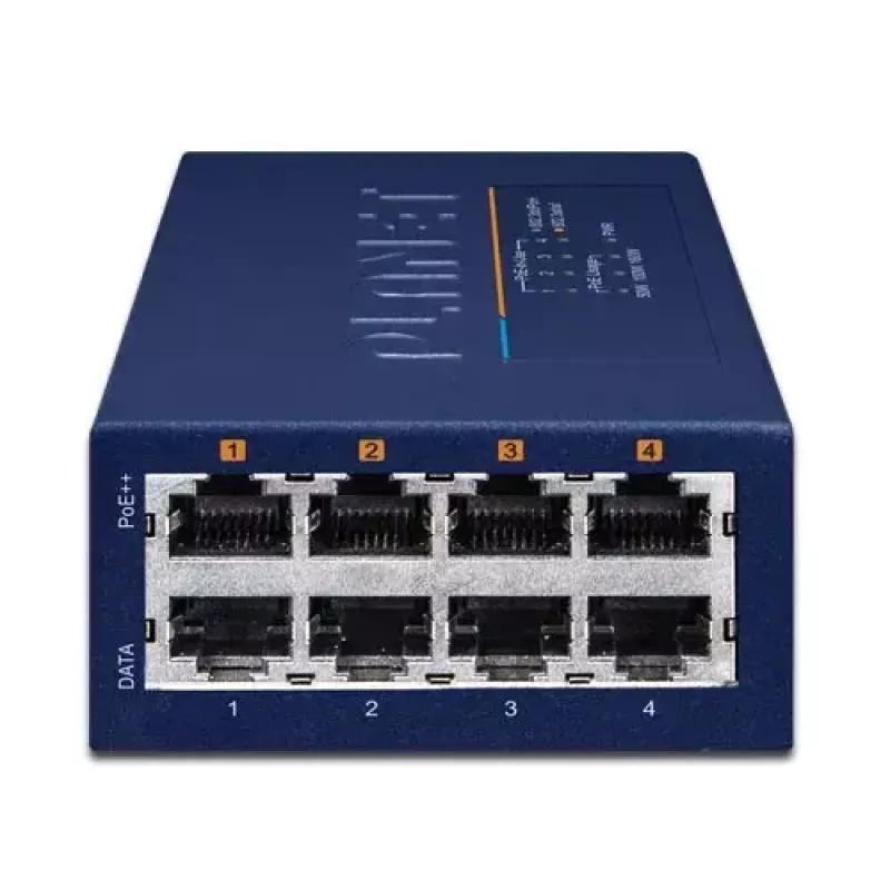 PLANET UPOE-400 4-poorts Multi-Gigabit 802.3bt PoE-injectorhub