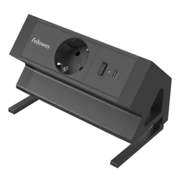 Fellowes 100137172 verlengsnoer 2 m 1 AC-uitgang binnen zwart