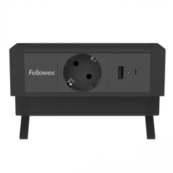 Fellowes 100137172 verlengsnoer 2 m 1 AC-uitgang binnen zwart