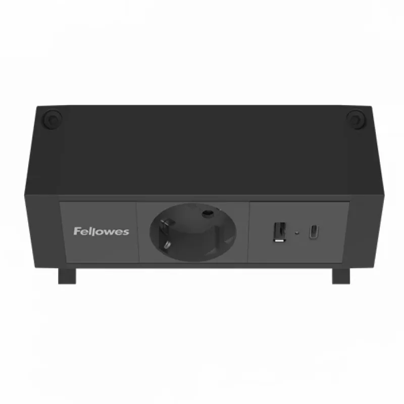Fellowes 100137172 verlengsnoer 2 m 1 AC-uitgang binnen zwart