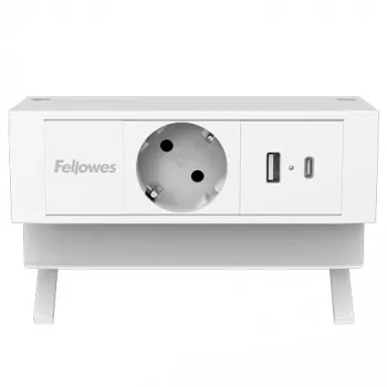 Fellowes 100137173 verlengsnoer 2 m 1 AC-stopcontact(en) binnen wit