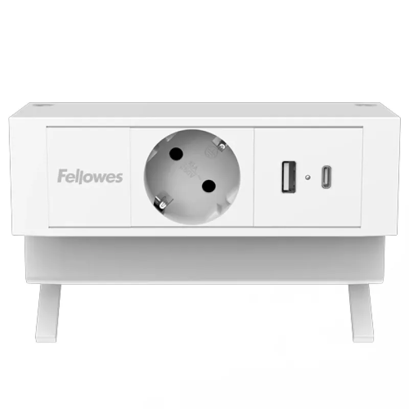 Fellowes 100137173 verlengsnoer 2 m 1 AC-stopcontact(en) binnen wit