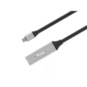 USB-C naar USB-C actieve verlengkabel EQUIP 10 m, USB 3.2 Gen 1 (5 Gbit/s), zwart